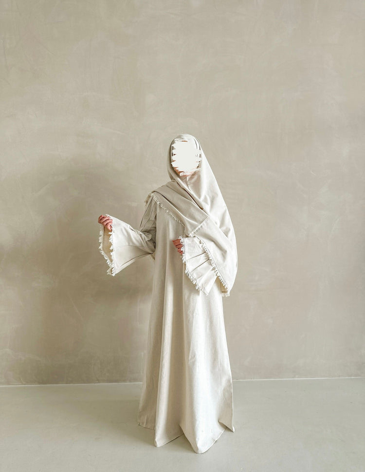 HAA MIEM Tribal Abaya - Berber Beige