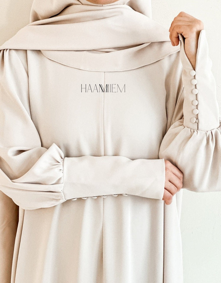 HAAMIEM Imperial Abaya - Illustrious Ivory