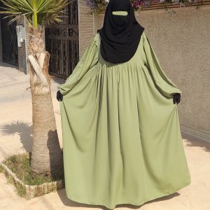 Abaya Russia Vert Amande - Al Mouslimate