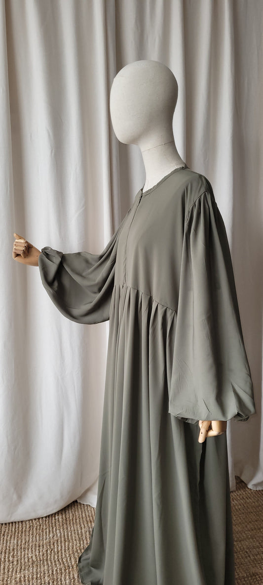 Abaya Russia Nidha Olive - Al Mouslimate