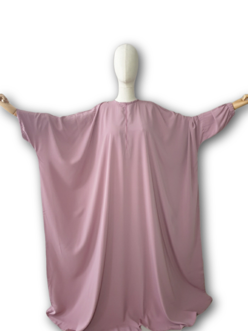 Straight Sleeve Abaya Rose Nude - Al Mouslimate