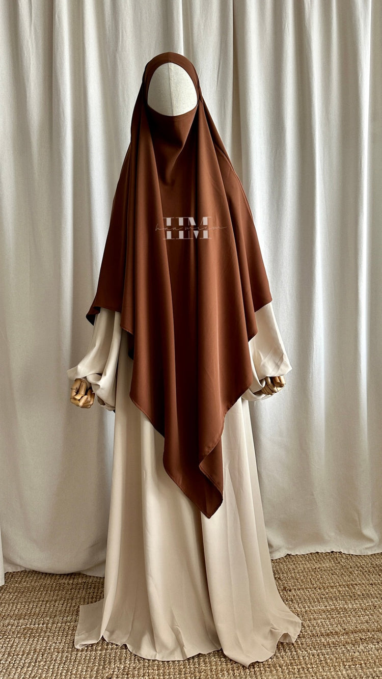 Tria Knie Khimar Cinnamon - Medina Silk Co.