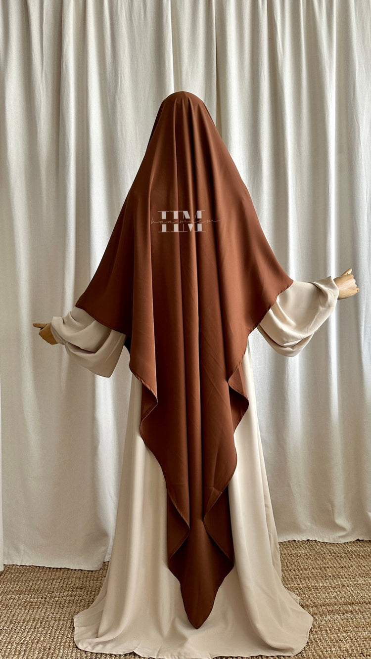 Tria Knie Khimar Cinnamon - Medina Silk Co.